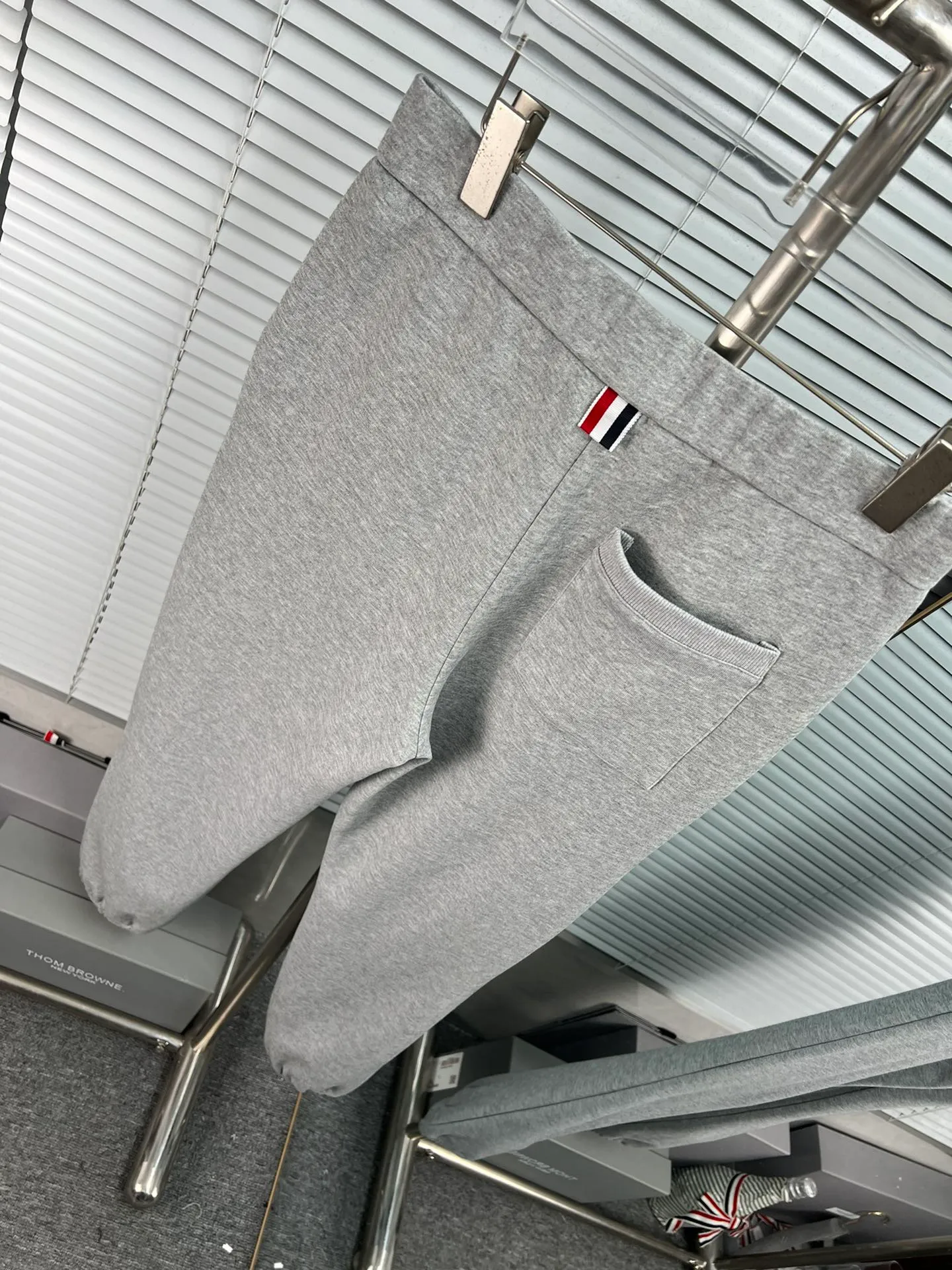 Thom Browne Classic 100% ：Navy Blue Gray Sizes：1234
